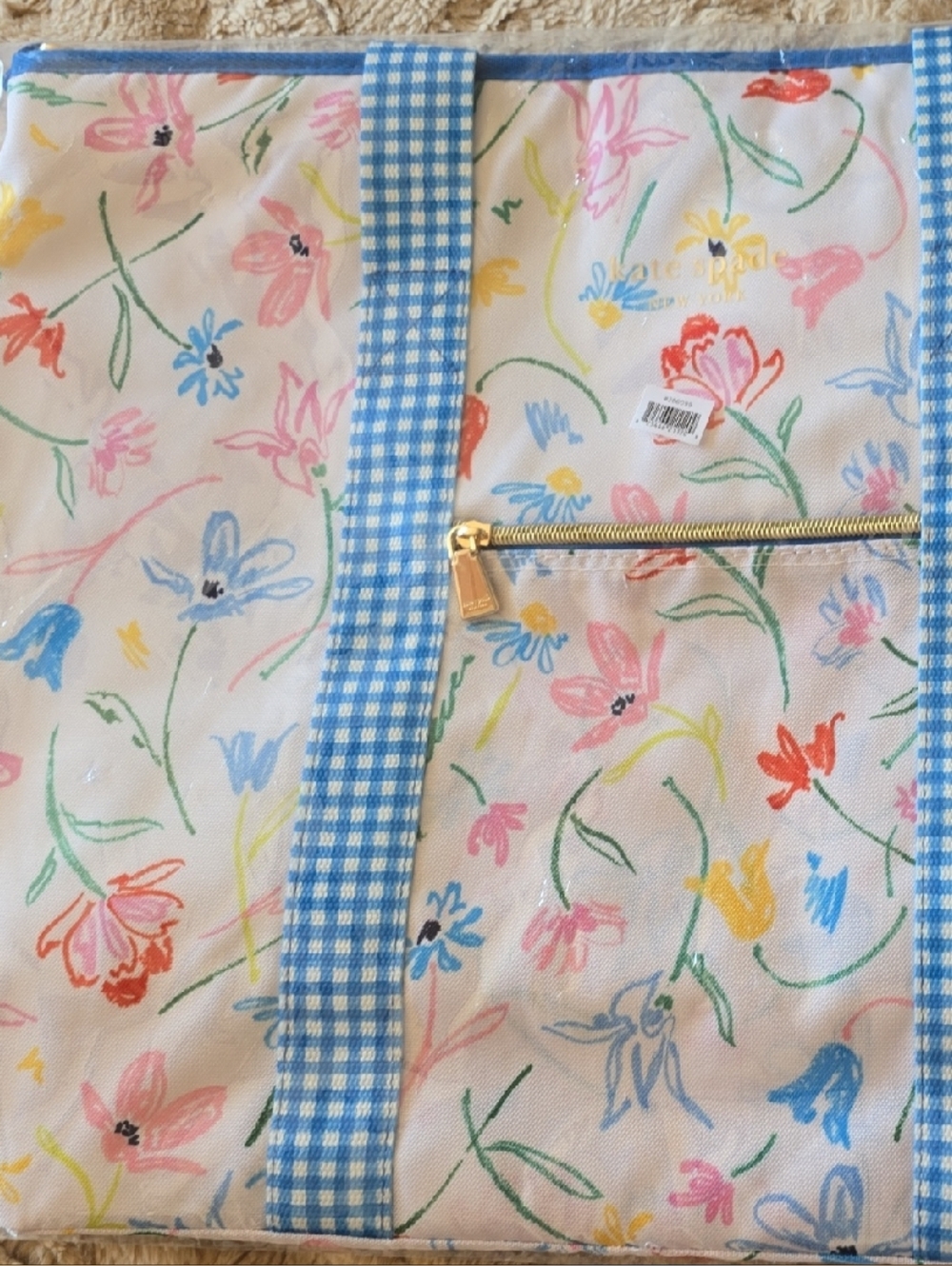 Kate Spade Large Capacity Insulated Cooler Tote Bag, Soft Sided Portable Beach - Picture 4 of 10